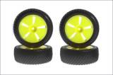 Kyosho nalepené pneumatiky Mini Spike, žluté - klikněte pro více informací