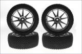 Kyosho nalepené pneumatiky Microsquare, bílé - klikněte pro více informací