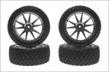 Kyosho nalepené pneumatiky X-Pattern, chrómované - klikněte pro více informací