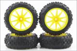 Kyosho nalepen pneumatiky High Traction, lut - kliknte pro vce informac