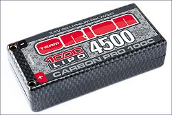 Team Orion LiPo Carbon Pro 4500 mAh 100C 7.4V Shorty Pack - kliknte pro vt nhled