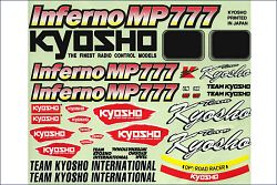 Kyosho Inferno MP777 samolepky - kliknte pro vt nhled