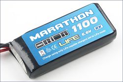 Team Orion přijimačový Marathon LiFe pack 1100 mAh, řada JR - klikněte pro větší náhled
