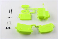 Kyosho MP9 krabička na přijímač a baterie, žlutá - klikněte pro větší náhled