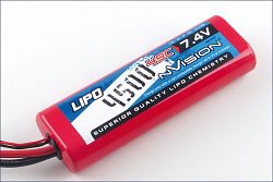 nVision Sport Lipo 4500 45C 7,4V 2S, DEAN - kliknte pro vt nhled