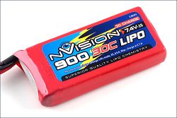 nVision LiPo 2s 7,4V 900 30C BEC - kliknte pro vt nhled