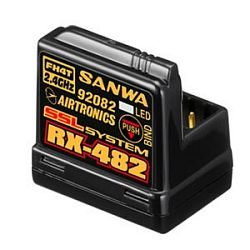 Sanwa pijma RX-482, 4 kanly 2,4 GHz FH4 SSL/TELEMETRIE - kliknte pro vt nhled
