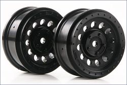 Kyosho plastové disky pro pneumatiky DRT černé - klikněte pro větší náhled