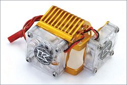 Kyosho hlinkov chladi motoru v Sand Master s ventiltory - kliknte pro vt nhled