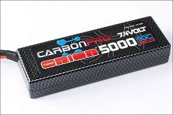 Team Orion LiPo Carbon Pro 5000 mAh 90C 7.4V Deans konektory - kliknte pro vt nhled