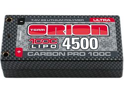 Team Orion LiPo Carbon Pro 4500 mAh 100C 7,4V, shorty - kliknte pro vt nhled