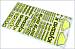 Kyosho Inferno MP9 TKI3 fluo �lut� samolepky  - klikn�te pro v�ce informac�